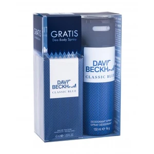 David Beckham Classic Blue darčeková kazeta toaletná voda 40 ml + dezodorant 150 ml pre mužov