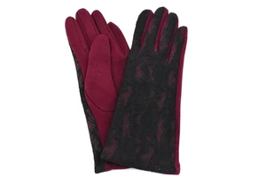 Dámské rukavice Arteddy - černá/vínová