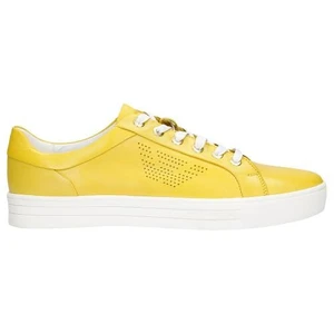 Wojas Kožené Dámske Sneakersy V Žltom Farebnom Prevedení