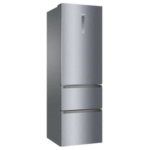 Chladnička s mrazničkou Haier A3FE835CGJE Titanium voľne stojaca chladnička s mrazničkou dole • výška 190 cm • objem chladničky 234 l • objem mrazničk