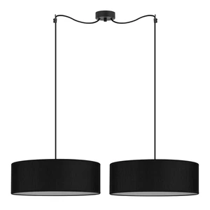 Čierne dvojramenné závesné svietidlo Bulb Attack Doce XL, ⌀ 45 cm