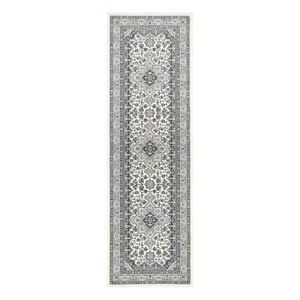 Krémovo-sivý behúň Nouristan Parun Tabriz, 80 x 250 cm