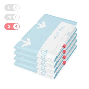 Súprava 4 zrolovateľných vakuových úložných obalov na oblečenie Compactor Roll Up Vacuum Bags, 50 x 35 cm