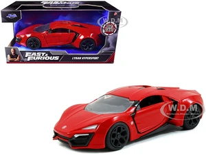 Lykan Hypersport Red "Fast &amp; Furious 7" (2015) Movie 1/32 Diecast Model Car by Jada