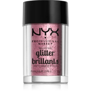 NYX Professional Makeup Face & Body Glitter Brillants třpytky na obličej i tělo odstín 02 Rose 2.5 g