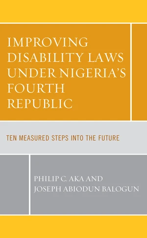 Improving Disability Laws under Nigeria's Fourth Republic