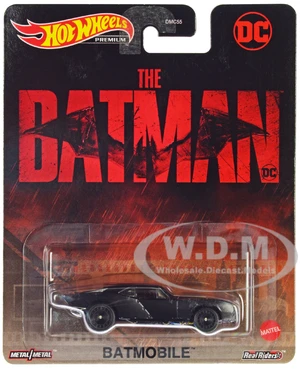 Batmobile Matt Black "The Batman" (2022) Movie "DC Comics" Diecast Model Car by Hot Wheels