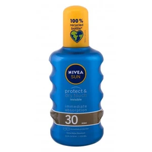 Nivea Sun Protect & Dry Touch Invisible Spray SPF30 200 ml opaľovací prípravok na telo unisex na veľmi suchú pleť