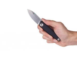 Zavírací nůž Z050 ANV® - barva rukojeti: černá, šedá čepel - Stone wash (Barva: Černá, Varianta: Šedá čepel - Stone Wash)
