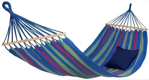 Hamaka - houpací síť AMAZONAS® Aruba - juniper (Barva: Modrá, Varianta: juniper)