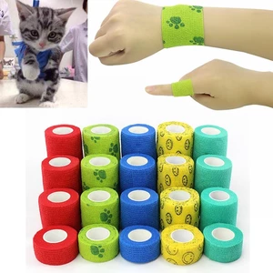 Colorful Self-Adhesive Sport Pet Support Elastic Bandage Finger Joint Wrap Injury Tape Dog Cat Puppy Supplies