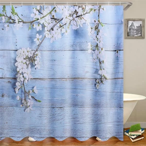 180×180cm Bathroom Shower Curtain 3D Digital Printing Polyester Waterproof