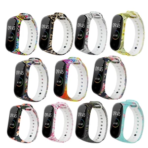 Bakeey Painted Pattern Replacement Silicone Watch Band Strap for Xiaomi Band 4&3 Smart Watch Band Non-original