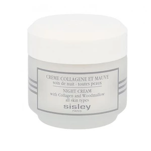 Sisley Night Cream With Collagen And Woodmallow 50 ml noční pleťový krém pro ženy na všechny typy pleti; proti vráskám