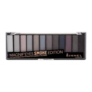 Rimmel London Magnif´Eyes Contouring Palette 14,16 g oční stín pro ženy 003 Smoke Edition