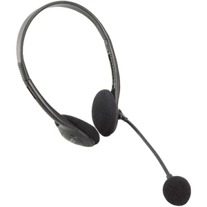 LogiLink HS0002 headset k PC jack 3,5 mm káblový na ušiach čierna