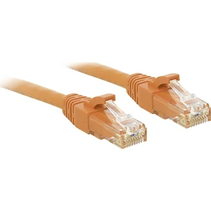 LINDY 48107 RJ45 sieťové káble, prepojovacie káble CAT 6 U/UTP 1.00 m oranžová s ochranou 1 ks