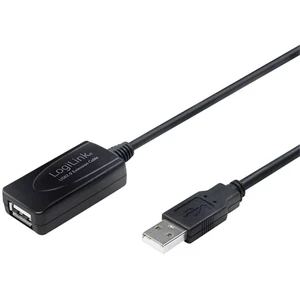 LogiLink #####USB-Kabel USB 2.0 #####USB-A Stecker, #####USB-A Buchse 10.00 m čierna