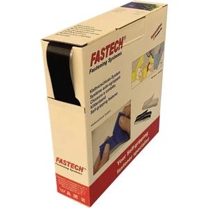 FASTECH® B25-ETN32HM9910 pásik so suchým zipsom zalepenie hotmelt mikroháčiky (d x š) 10 m x 25 mm čierna 10 m