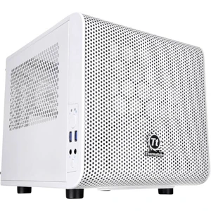 Thermaltake Core V1 Snow mini tower PC skrinka biela 1 predinštalovaný ventilátor, kompatibilný s LCS