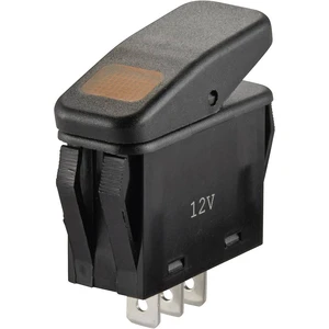 TRU COMPONENTS kolískový spínač TC-R13-258B B/R 14 V/DC 21 A 1x vyp/zap IP66 s aretáciou 1 ks