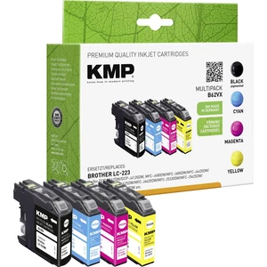 KMP Ink náhradný Brother LC-223 kompatibilná kombinované balenie čierna, zelenomodrá, purpurová, žltá B48V 1529,4005