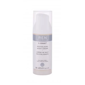 REN Clean Skincare V-Cense Revitalising 50 ml nočný pleťový krém na veľmi suchú pleť; výživa a regenerácia pleti; na dehydratovanu pleť; proti vráskam