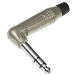 Jack konektor 6.35 mm Amphenol ACPS-RN zástrčka, zahnutá, pólů 3, stříbrná, 1 ks, stereo