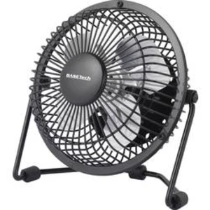 Stolní ventilátor Basetech 2.5 W, (Ø x v) 145 mm x 85 mm, černá
