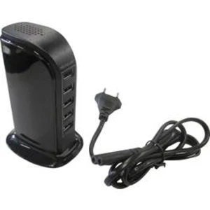 USB nabíječka 8715986177517, nabíjecí proud 5 A, černá