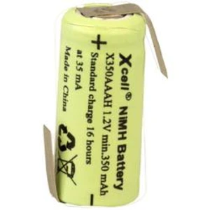 Speciální akumulátor XCell X1/2AAAH-350-LFZ, 1/2 AAA, pájecí špička ve tvaru Z, Ni-MH, 1.2 V, 350 mAh