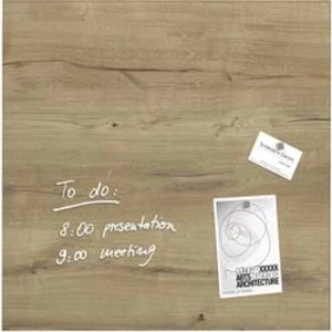 Sigel Artverum Natural Wood GL254 magnetický skleněný stůl, (š x v) 48 cm x 48 cm, dřevo
