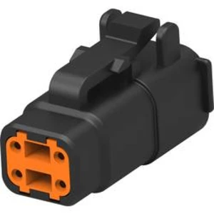 Zásuvkový konektor na kabel TE Connectivity DTMH06-4SA, 17.27 mm, pólů 4, 1 ks Zásuvkový konektor na kabel TE Connectivity DTMH06-4SA, 17.27 mm, pólů 4, 1 ks