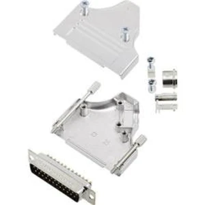Sada D-SUB kolíkové lišty encitech MHDM35-25-DBP-K, 180 °, pólů 25, pájecí kalíšek, 1 sada