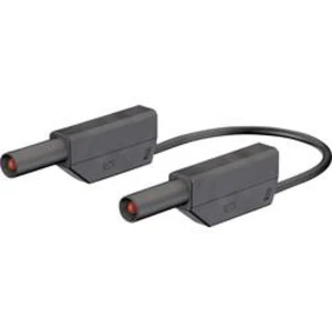 Stäubli SLK425-E/N bezpečnostní měřicí kabely [lamelová zástrčka 4 mm - lamelová zástrčka 4 mm] černá, 1.50 m