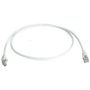 Síťový kabel RJ45 Telegärtner L00004A0071, CAT 6A, S/FTP, 7.50 m, bílá