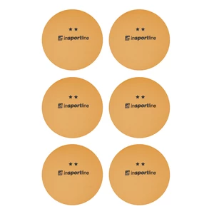 Pingpongové míčky inSPORTline Elisenda S2 6ks  oranžová