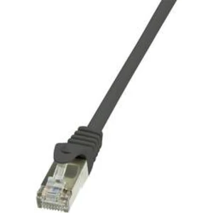 Síťový kabel RJ45 LogiLink CP1013D, CAT 5e, SF/UTP, 25.00 cm, černá