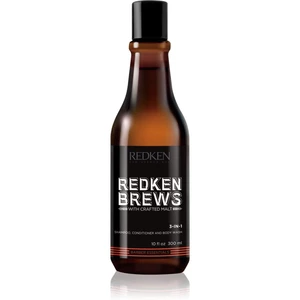 Redken Brews 3 v 1 šampon, kondicionér a sprchový gel 300 ml