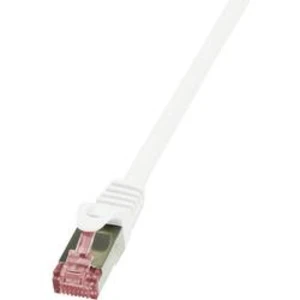 Síťový kabel RJ45 LogiLink CQ2051S, CAT 6, S/FTP, 2.00 m, bílá