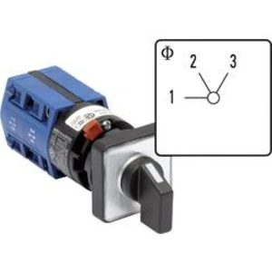 Krokový spínač Kraus & Naimer CG4 A230-600 FS2, 10 A, 2 x 60 °, šedá, černá, 1 ks