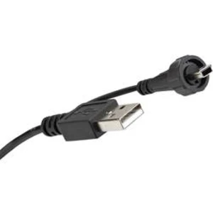Mini USB 2.0 patch kabel Conec 17-250031, zástrčka rovná