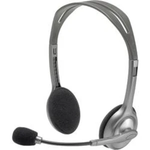 Headset k PC Logitech H110, šedá