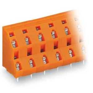 Dvojřadá svorka WAGO 736-812, 2.50 mm², Pólů 24, oranžová, 14 ks