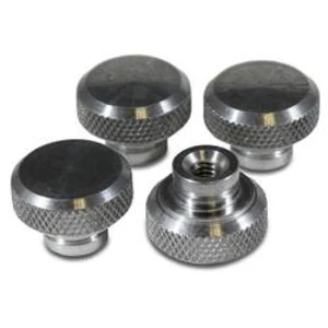 Křídlová matice Hammond Electronics 1421C, hliník, přírodní, 4 ks