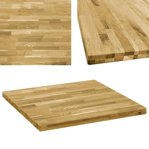 Desk Top Solid Oak Wood Square 1.7" 31.5"x31.5"