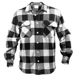 Rothco Košile dřevorubecká FLANNEL kostkovaná BÍLÁ Velikost: 3XL