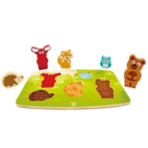 Hape Puzzle na desce Lesní zvířátka Hape Puzzle na desce Lesní zvířátka