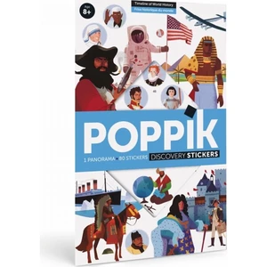 Poppik Samolepkový plakát vzdělávací Časová osa historie