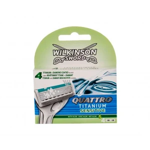 Wilkinson Sword Quattro Titanium Sensitive 4 ks náhradné ostrie pre mužov